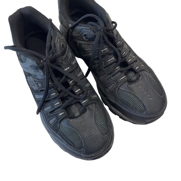 Skechers Mens SZ 9.5 US Black After Burn Memory Fit Sneakers Shoes - Picture 13 of 16